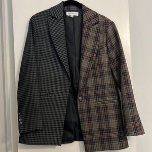 Something Navy two-tone oversized blazer size XS